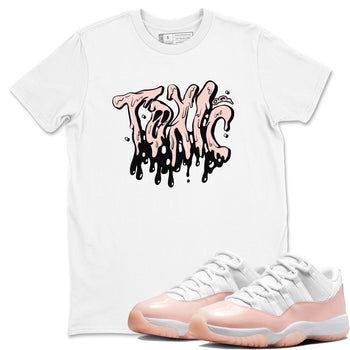 11s Legend Pink shirts to match jordans Toxic sneaker match tees Air Jordan 11 Legend Pink SNRT Sneaker Tees streetwear brand White 1 unisex cotton tee