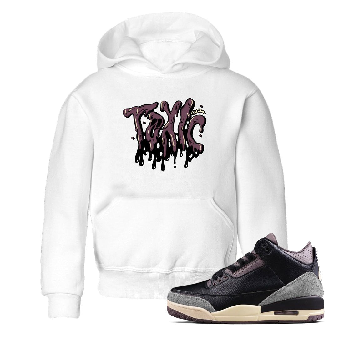 3s A Ma Maniere x Black shirts to match jordans Toxic sneaker match tees A Ma Maniere x Air Jordan 3 _hile You Were Sleeping_neaker Release Tees Youth Baby White 1 crew neck shirts