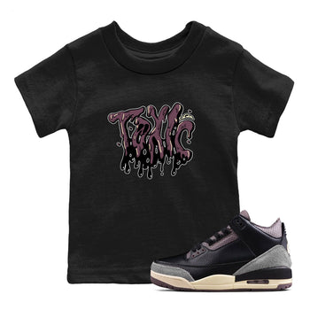 3s A Ma Maniere x Black shirts to match jordans Toxic sneaker match tees A Ma Maniere x Air Jordan 3 _hile You Were Sleeping_neaker Release Tees Youth Baby Black 1 crew neck shirts