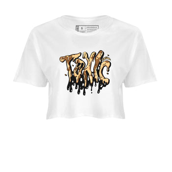 AJ3 Desert Camo shirts to match jordans Toxic sneaker match tees Air Jordan 3 Desert Camo SNRT Sneaker Tees streetwear brand White 2 crop tee