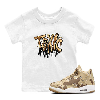 AJ3 Desert Camo shirts to match jordans Toxic sneaker match tees Air Jordan 3 Desert Camo SNRT Sneaker Tees streetwear brand Baby and Youth White 1 cotton tee