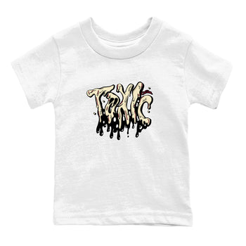 4s A Ma Maniere x Fossil Stone shirts to match jordans Toxic sneaker match tees Air Jordan 4 A Ma Maniere x Fossil Stone match shoes to clothes SNRT Sneaker Tees Youth Baby White 2 tee