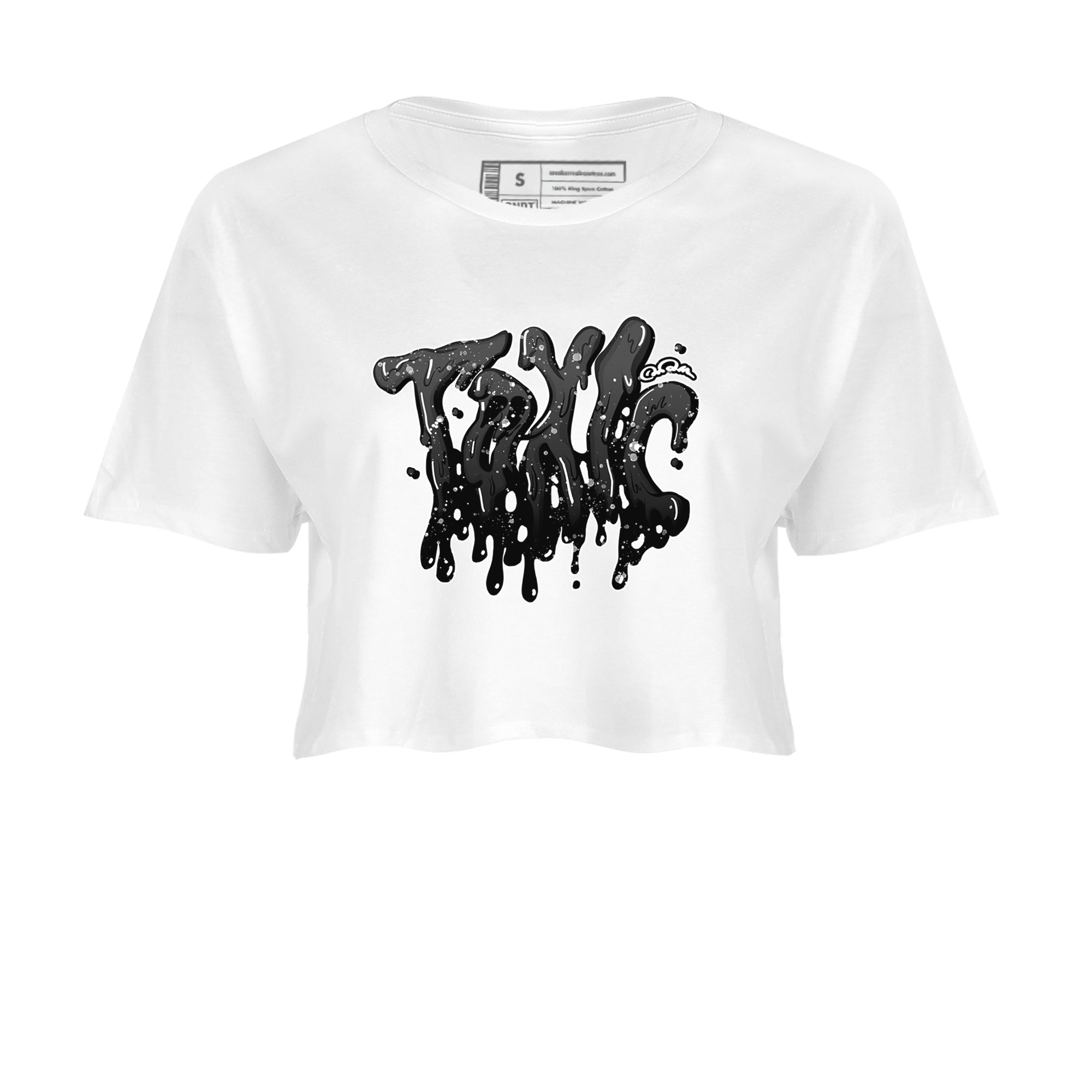 4s Fear shirts to match jordans Toxic sneaker match tees Air Jordan 4 Fear match shoes to clothes SNRT Sneaker Tees unisex cotton White 2 crop tee