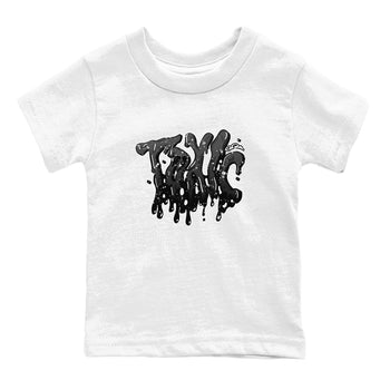 4s Fear shirts to match jordans Toxic sneaker match tees Air Jordan 4 Fear match shoes to clothes SNRT Sneaker Tees Youth Baby White 2 tee