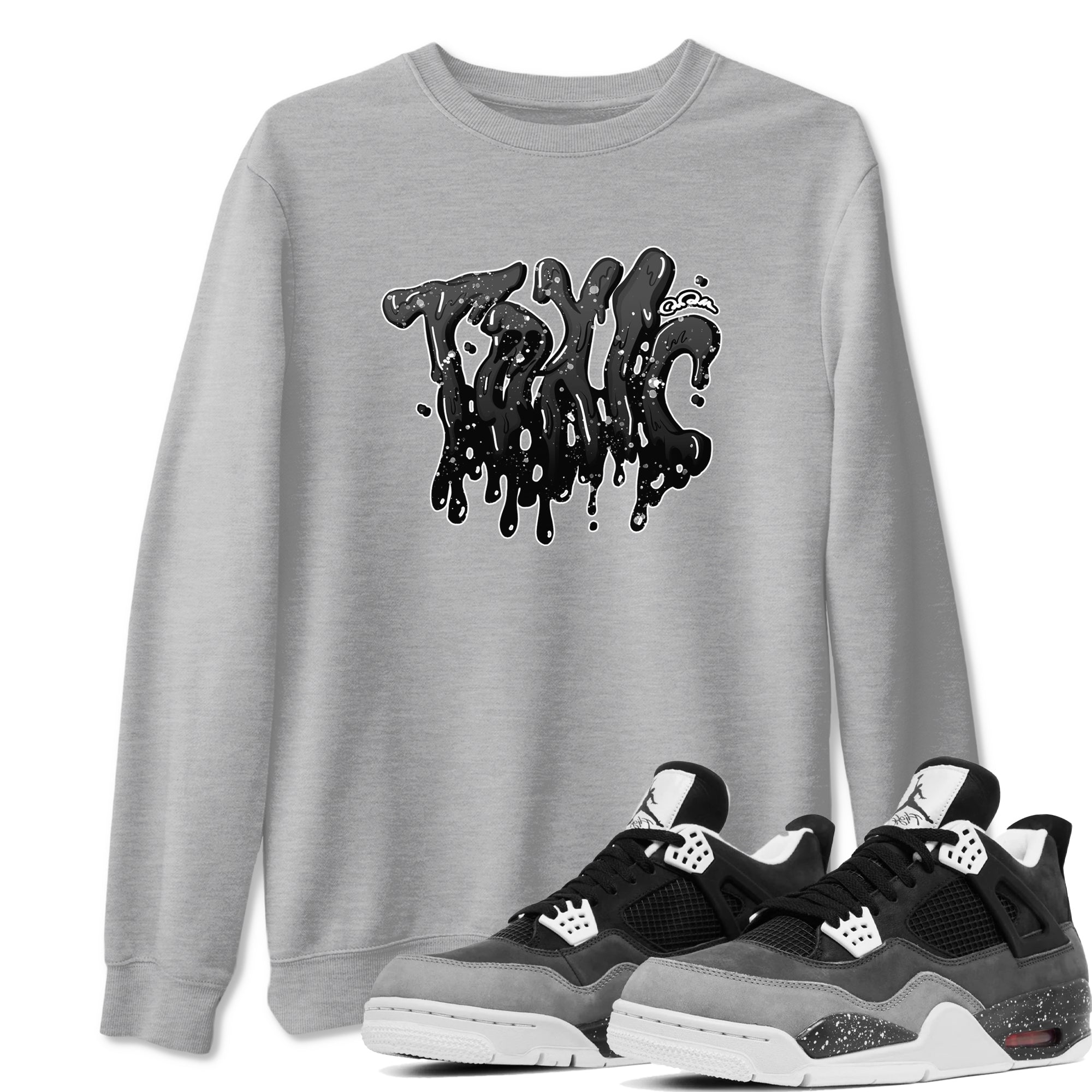 4s Fear shirts to match jordans Toxic sneaker match tees Air Jordan 4 Fear match shoes to clothes SNRT Sneaker Tees unisex cotton Heather Grey 1 shirts