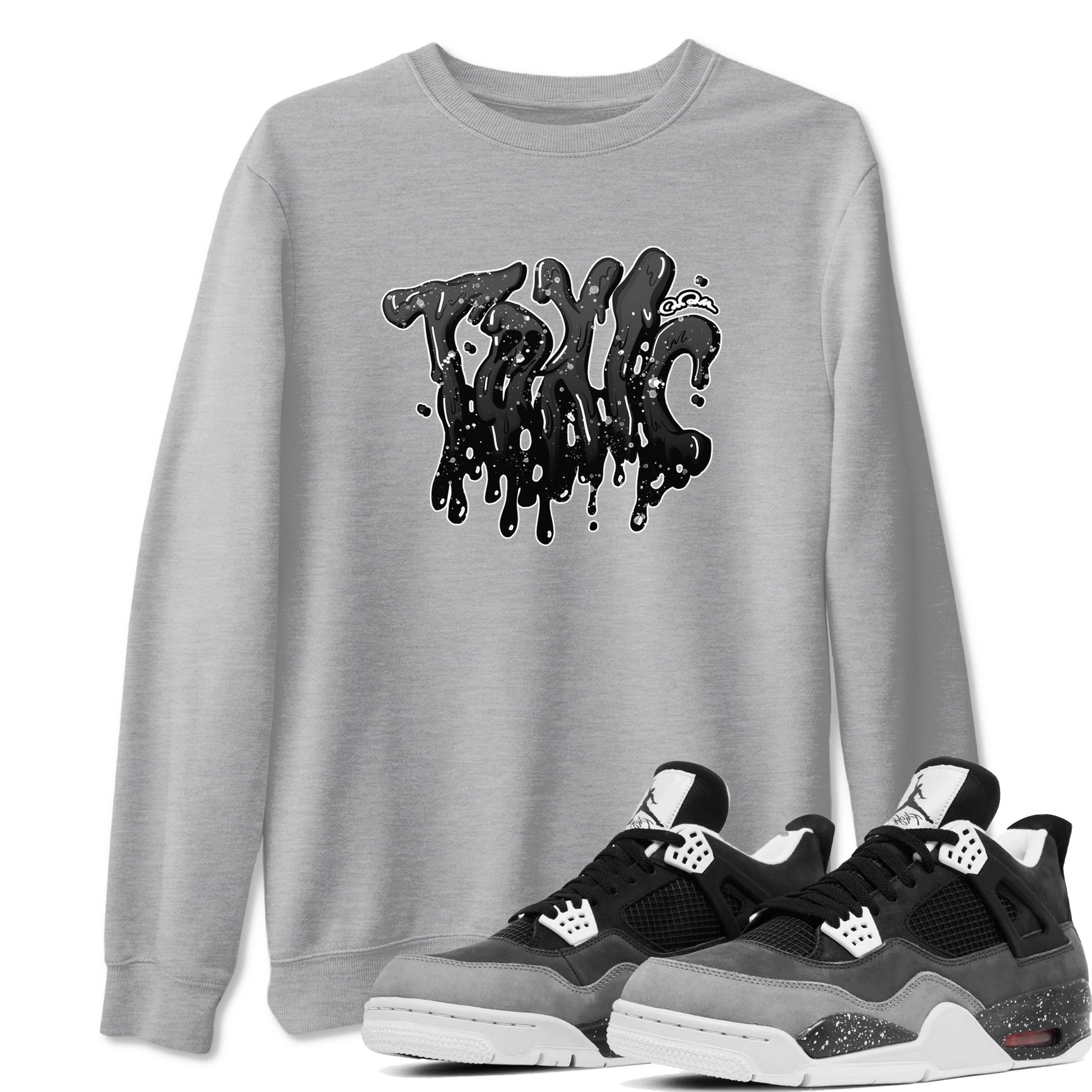 4s Fear shirts to match jordans Toxic sneaker match tees Air Jordan 4 Fear match shoes to clothes SNRT Sneaker Tees unisex cotton Heather Grey 1 shirts