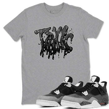 4s Fear shirts to match jordans Toxic sneaker match tees Air Jordan 4 Fear match shoes to clothes SNRT Sneaker Tees unisex cotton Heather Grey 1 shirts