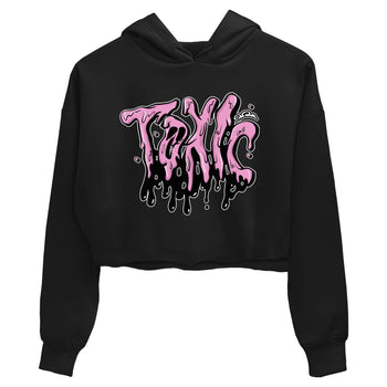 4s Orchid t-shirts to match sneakers Toxic sneaker match tees Air Jordan 4 Orchid match shoes to clothes SNRT Sneaker Tees unisex cotton Black 2 crop tee