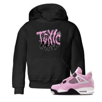 4s Orchid t-shirts to match sneakers Toxic sneaker match tees Air Jordan 4 Orchid match shoes to clothes SNRT Sneaker Tees Youth Baby Black 1 tee