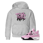 4s Orchid t-shirts to match sneakers Toxic sneaker match tees Air Jordan 4 Orchid match shoes to clothes SNRT Sneaker Tees Youth Baby Heather Grey 1 tee