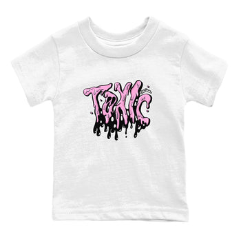 4s Orchid t-shirts to match sneakers Toxic sneaker match tees Air Jordan 4 Orchid match shoes to clothes SNRT Sneaker Tees Youth Baby White 2 tee