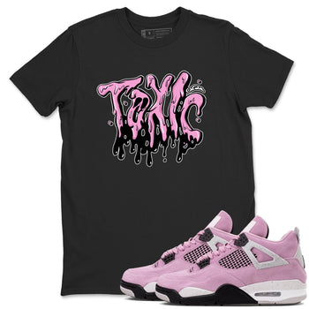 4s Orchid t-shirts to match sneakers Toxic sneaker match tees Air Jordan 4 Orchid match shoes to clothes SNRT Sneaker Tees unisex cotton Black 1 shirts