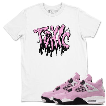 4s Orchid t-shirts to match sneakers Toxic sneaker match tees Air Jordan 4 Orchid match shoes to clothes SNRT Sneaker Tees unisex cotton White 1 shirts