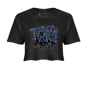 6s White And Midnight Navy shirts to match jordans Toxic sneaker match tees Air Jordan 6 White And Midnight Navy SNRT Sneaker Tees streetwear brand Black 2 crop tee