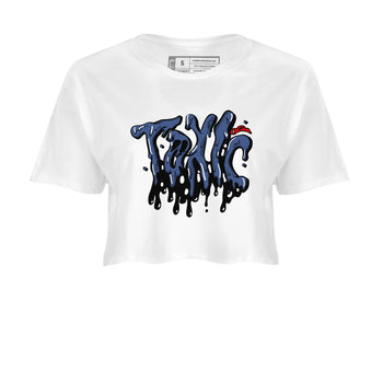 6s White And Midnight Navy shirts to match jordans Toxic sneaker match tees Air Jordan 6 White And Midnight Navy SNRT Sneaker Tees streetwear brand White 2 crop tee