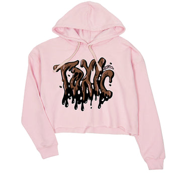 Dunk Cacao Wow And Pink Foam shirts to match jordans Toxic sneaker match tees Dunk Cacao Wow And Pink Foam SNRT Sneaker Tees streetwear brand Pink 2 crop tee