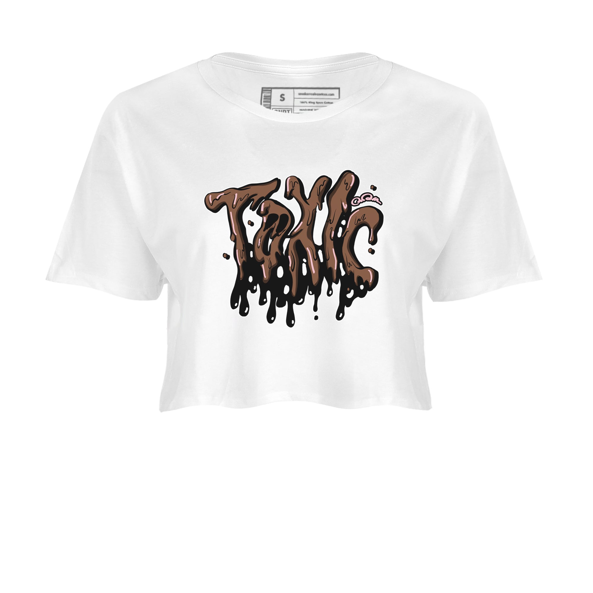 Dunk Cacao Wow And Pink Foam shirts to match jordans Toxic sneaker match tees Dunk Cacao Wow And Pink Foam SNRT Sneaker Tees streetwear brand White 2 crop tee
