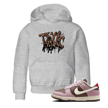 Dunk Cacao Wow And Pink Foam shirts to match jordans Toxic sneaker match tees Dunk Cacao Wow And Pink Foam SNRT Sneaker Tees streetwear brand Baby and Youth Heather Grey 1 cotton tee