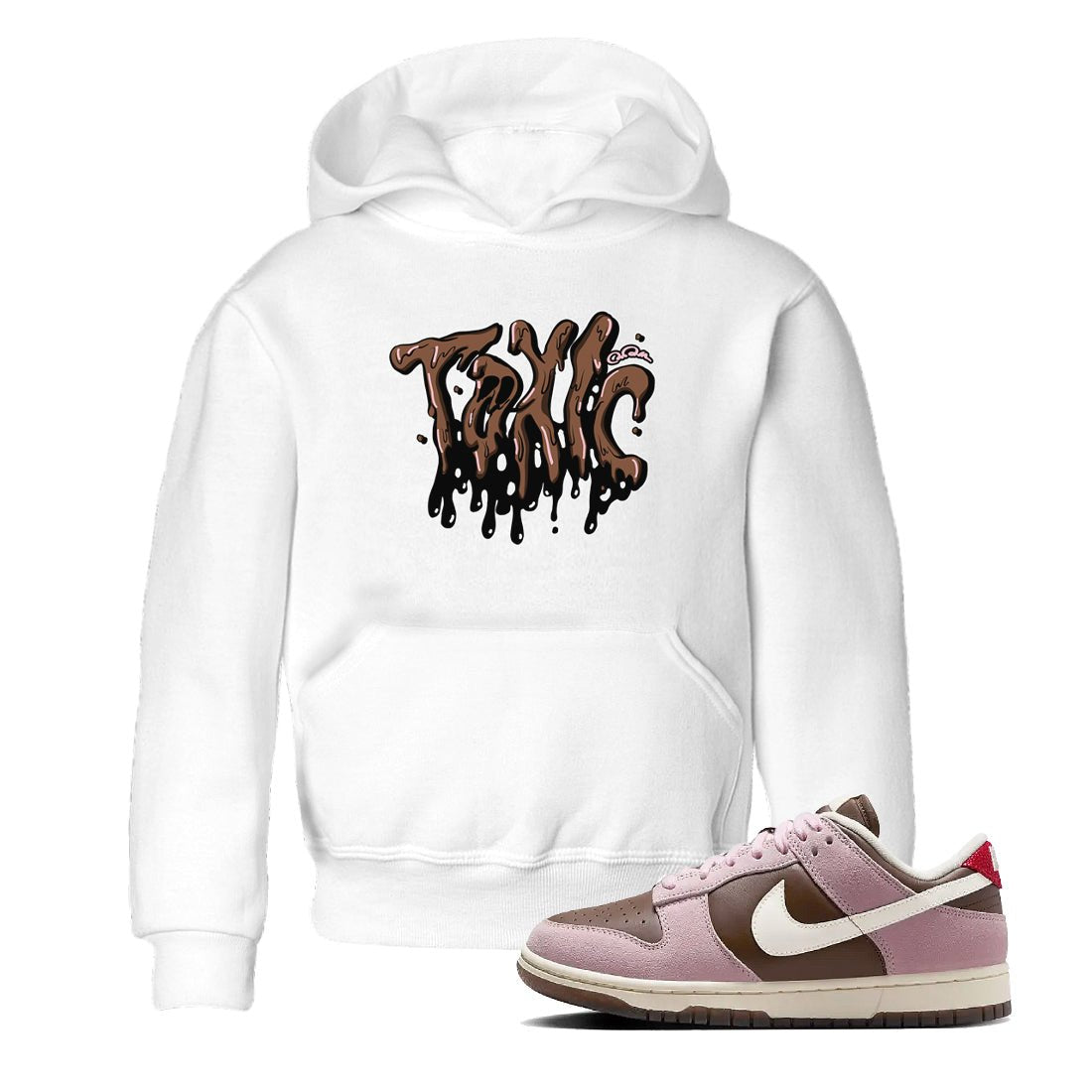 Dunk Cacao Wow And Pink Foam shirts to match jordans Toxic sneaker match tees Dunk Cacao Wow And Pink Foam SNRT Sneaker Tees streetwear brand Baby and Youth White 1 cotton tee