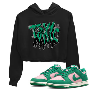 Dunk Low Medium Soft Pink Malachite shirt to match jordans Toxic sneaker tees Dunk Medium Soft Pink Malachite SNRT Sneaker Release Tees Black 1 crop length shirt