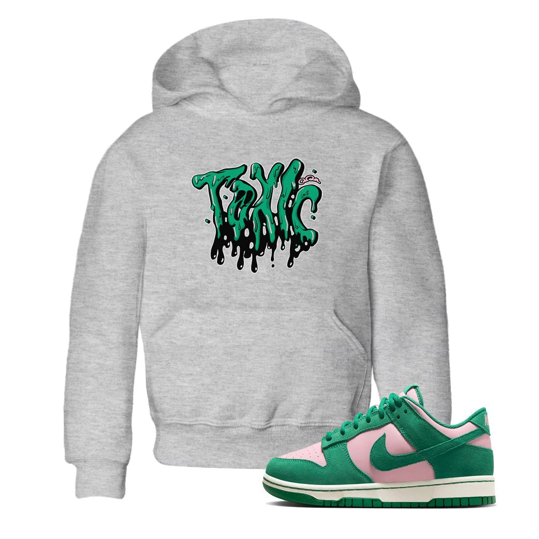 Dunk Low Medium Soft Pink Malachite shirt to match jordans Toxic sneaker tees Dunk Medium Soft Pink Malachite SNRT sneaker release tees baby toddler Heather Grey 1 cotton Shirt