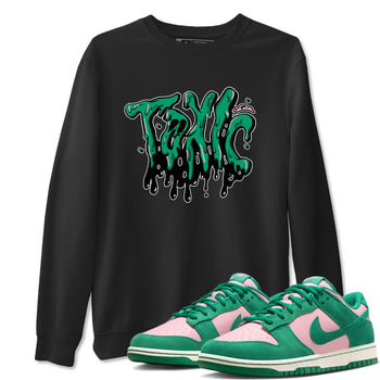 Dunk Low Medium Soft Pink Malachite shirt to match jordans Toxic sneaker tees Dunk Medium Soft Pink Malachite SNRT Sneaker Release Tees unisex cotton Black 1 crew neck shirt