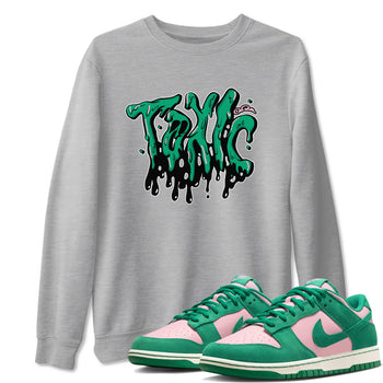 Dunk Low Medium Soft Pink Malachite shirt to match jordans Toxic sneaker tees Dunk Medium Soft Pink Malachite SNRT Sneaker Release Tees unisex cotton Heather Grey 1 crew neck shirt