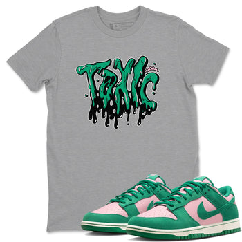 Dunk Low Medium Soft Pink Malachite shirt to match jordans Toxic sneaker tees Dunk Medium Soft Pink Malachite SNRT Sneaker Release Tees unisex cotton Heather Grey 1 crew neck shirt