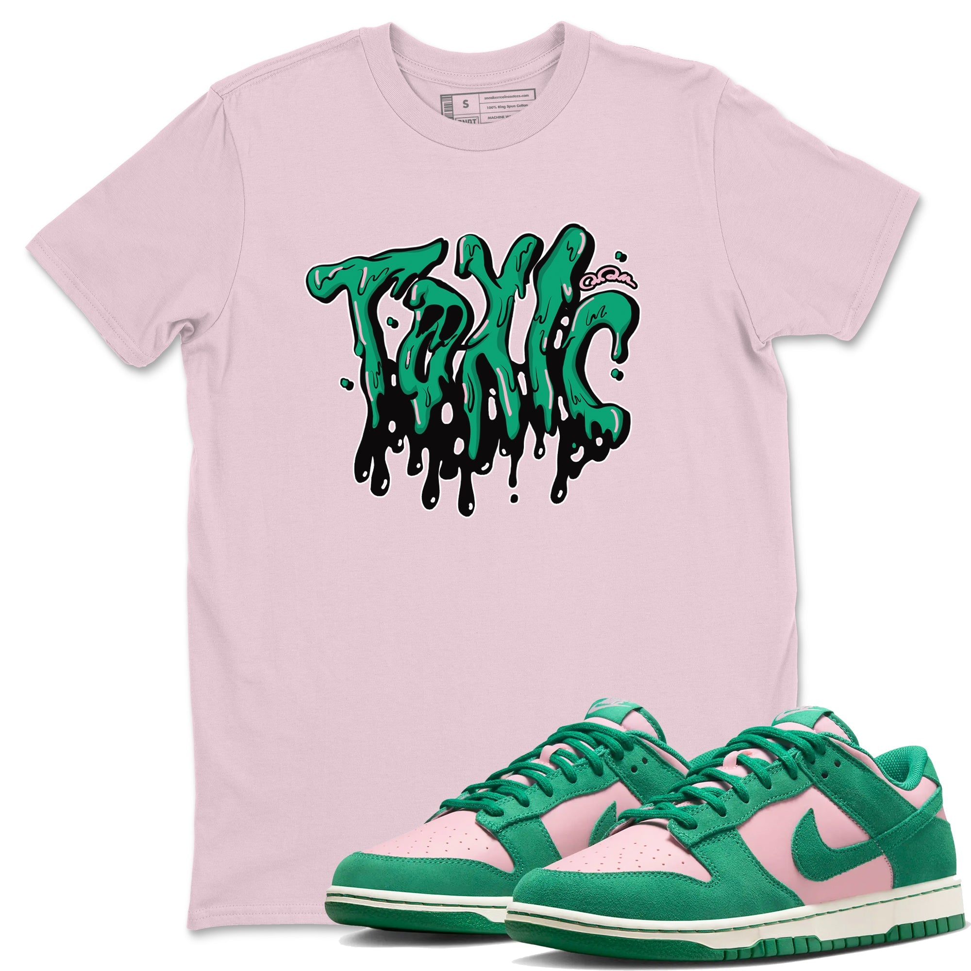 Dunk Low Medium Soft Pink Malachite shirt to match jordans Toxic sneaker tees Dunk Medium Soft Pink Malachite SNRT Sneaker Release Tees unisex cotton Pink 1 crew neck shirt