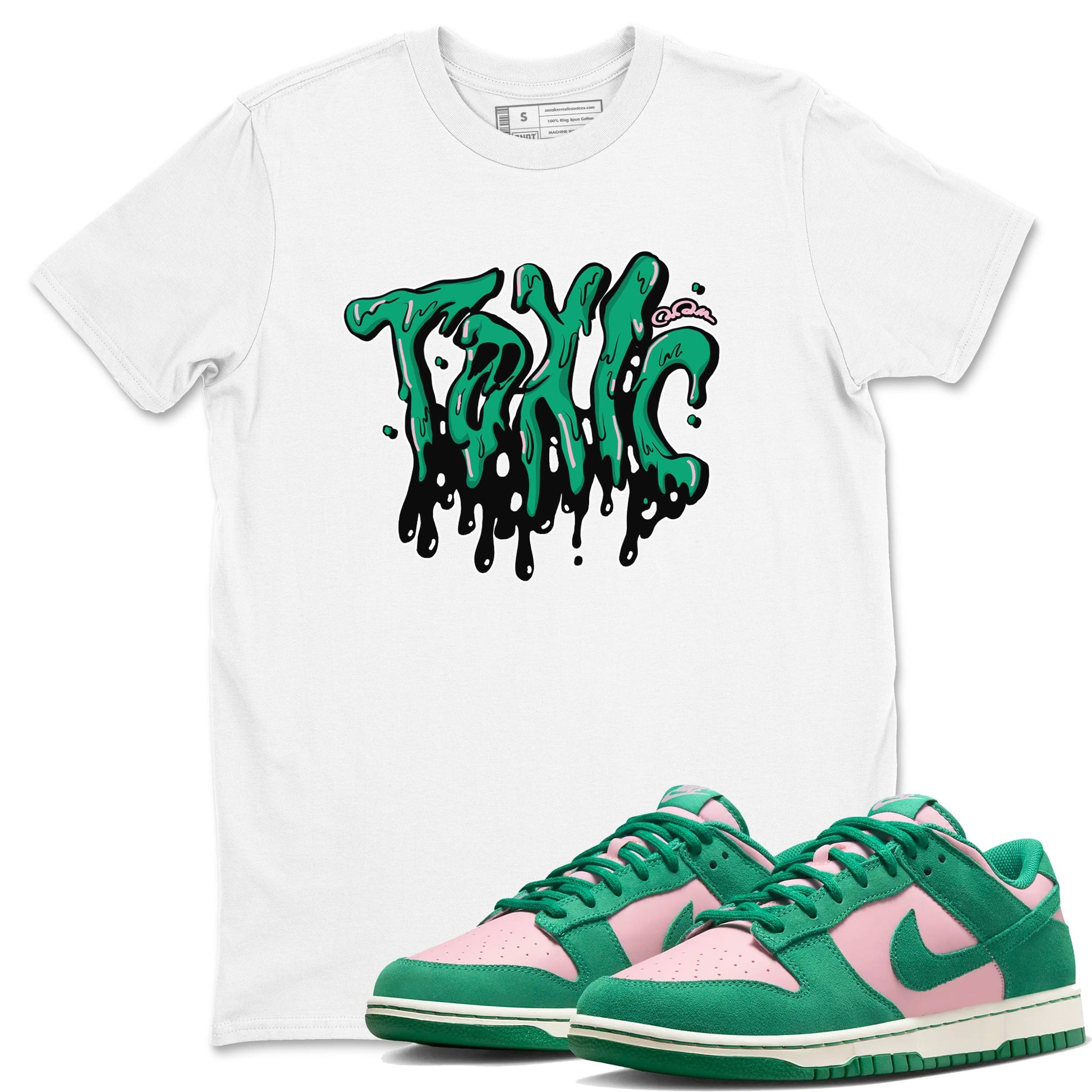 Dunk Low Medium Soft Pink Malachite shirt to match jordans Toxic sneaker tees Dunk Medium Soft Pink Malachite SNRT Sneaker Release Tees unisex cotton White 1 crew neck shirt
