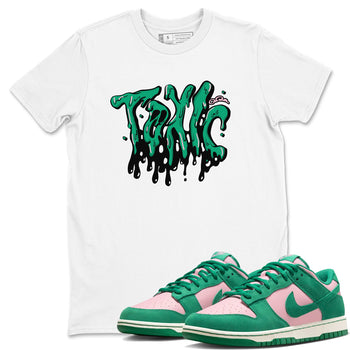 Dunk Low Medium Soft Pink Malachite shirt to match jordans Toxic sneaker tees Dunk Medium Soft Pink Malachite SNRT Sneaker Release Tees unisex cotton White 1 crew neck shirt