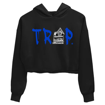 12s Blueberry shirts to match jordans Trap House sneaker match tees Air Jordan 12 White Game Royal match shoes to clothes SNRT Sneaker Tees unisex cotton Black 2 crop tee