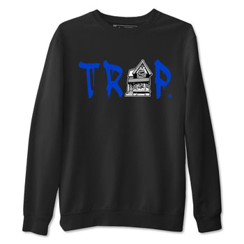 12s Blueberry shirts to match jordans Trap House sneaker match tees Air Jordan 12 White Game Royal match shoes to clothes SNRT Sneaker Tees unisex cotton Black 2 shirts