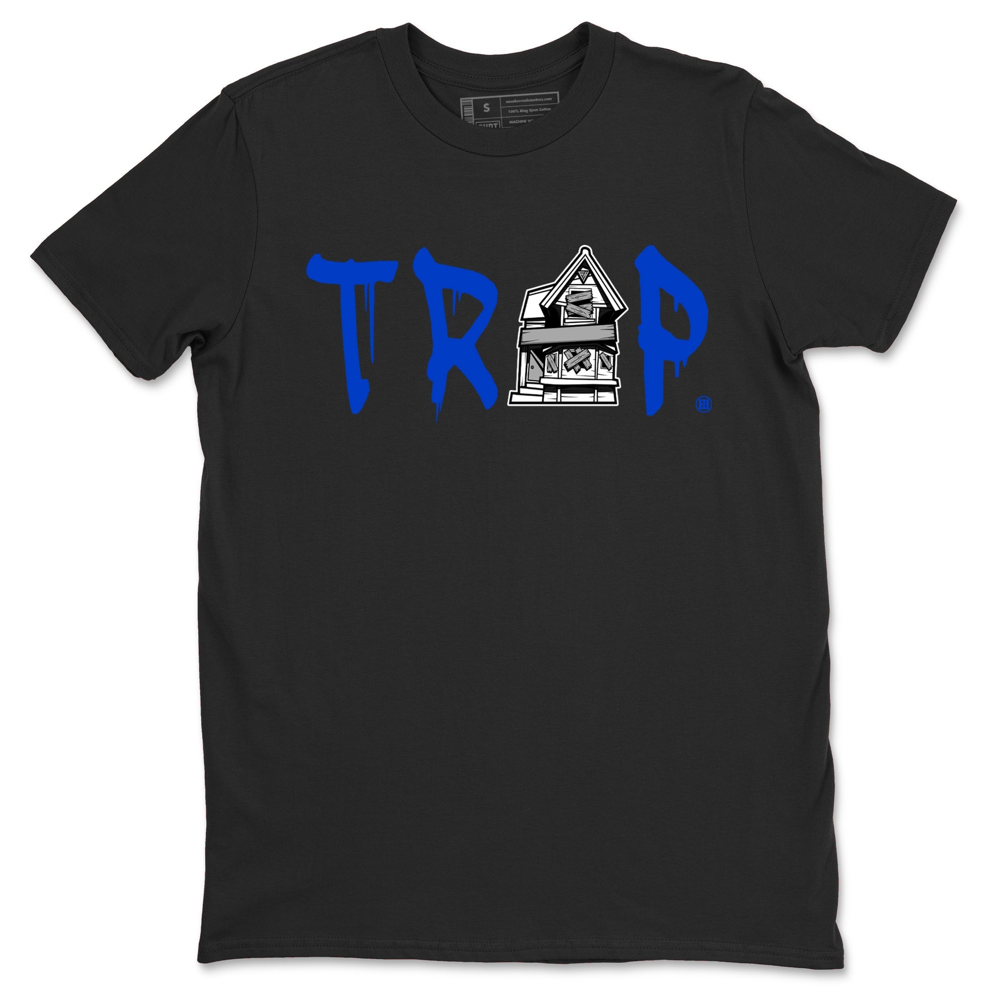 12s Blueberry shirts to match jordans Trap House sneaker match tees Air Jordan 12 White Game Royal match shoes to clothes SNRT Sneaker Tees unisex cotton Black 2 shirts