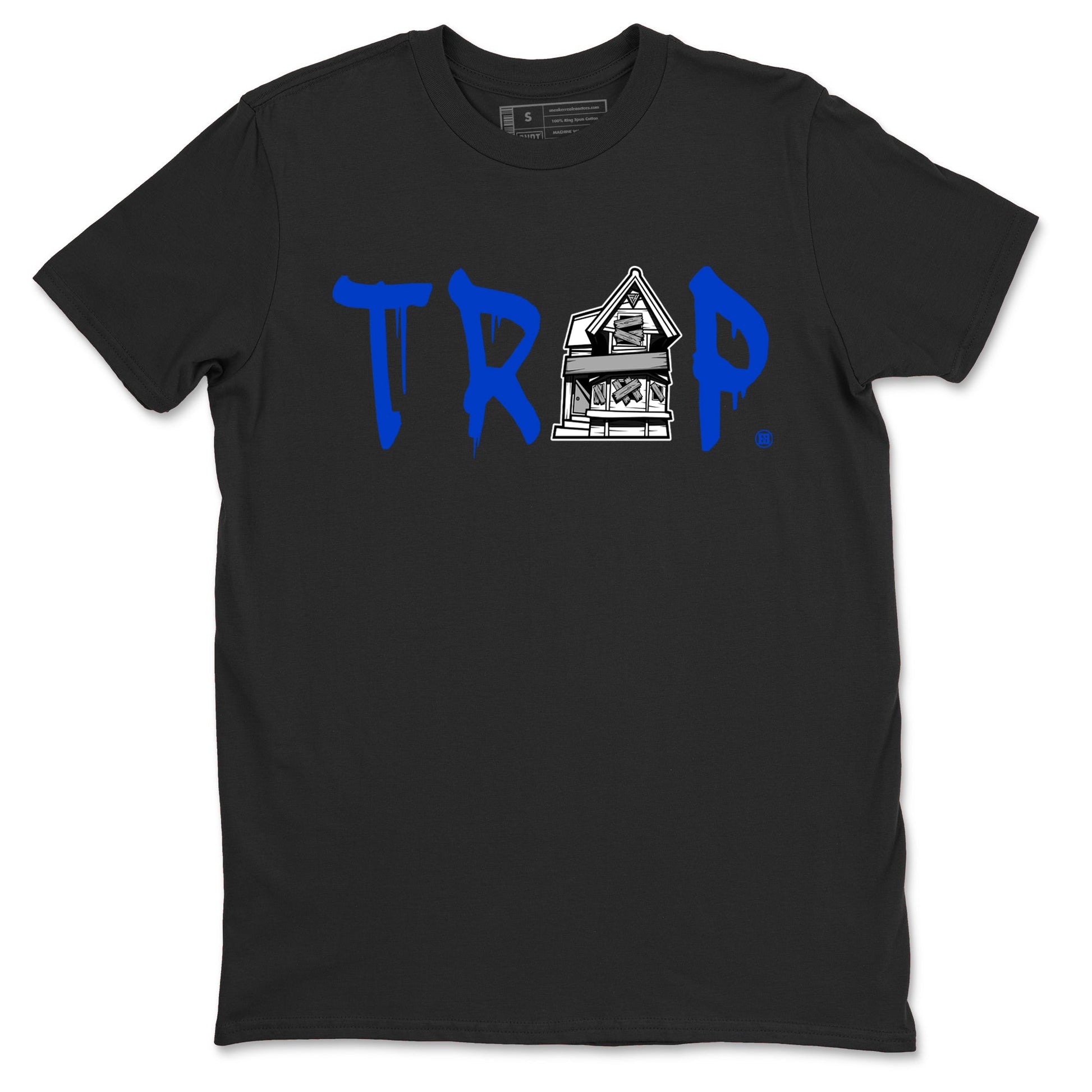 12s Blueberry shirts to match jordans Trap House sneaker match tees Air Jordan 12 White Game Royal match shoes to clothes SNRT Sneaker Tees unisex cotton Black 2 shirts