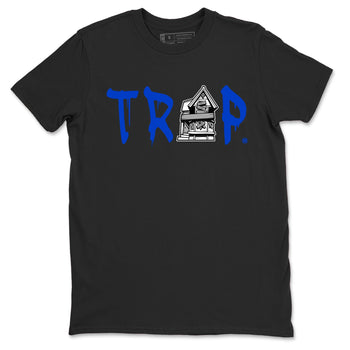 12s Blueberry shirts to match jordans Trap House sneaker match tees Air Jordan 12 White Game Royal match shoes to clothes SNRT Sneaker Tees unisex cotton Black 2 shirts
