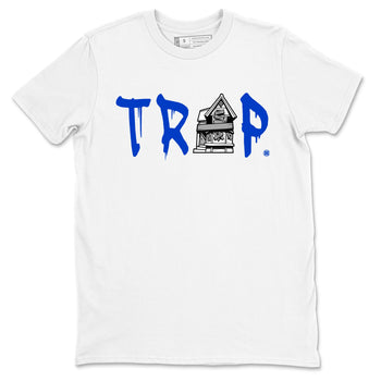 12s Blueberry shirts to match jordans Trap House sneaker match tees Air Jordan 12 White Game Royal match shoes to clothes SNRT Sneaker Tees unisex cotton White 2 shirts
