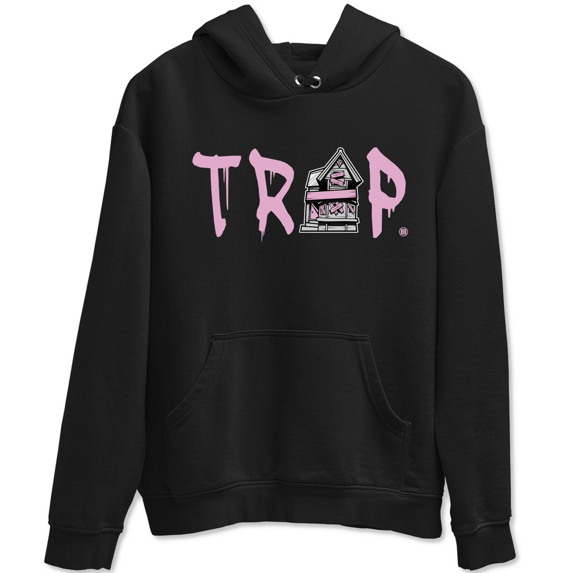 4s Retro Orchid shirts to match jordans Trap House sneaker match tees Air Jordan 4 WMNS Orchid match shoes to clothes SNRT Sneaker Tees unisex cotton Black 2 shirts