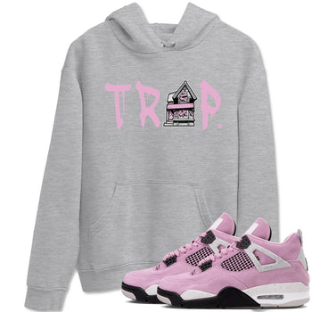 4s Retro Orchid shirts to match jordans Trap House sneaker match tees Air Jordan 4 WMNS Orchid match shoes to clothes SNRT Sneaker Tees unisex cotton Heather Grey 1 shirts