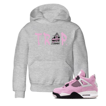 4s Retro Orchid shirts to match jordans Trap House sneaker match tees Air Jordan 4 WMNS Orchid match shoes to clothes SNRT Sneaker Tees Youth Baby Heather Grey 1 tee