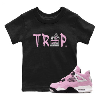 4s Retro Orchid shirts to match jordans Trap House sneaker match tees Air Jordan 4 WMNS Orchid match shoes to clothes SNRT Sneaker Tees Youth Baby Black 1 tee
