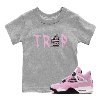 4s Retro Orchid shirts to match jordans Trap House sneaker match tees Air Jordan 4 WMNS Orchid match shoes to clothes SNRT Sneaker Tees Youth Baby Heather Grey 1 tee