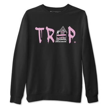 4s Retro Orchid shirts to match jordans Trap House sneaker match tees Air Jordan 4 WMNS Orchid match shoes to clothes SNRT Sneaker Tees unisex cotton Black 2 shirts