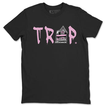 4s Retro Orchid shirts to match jordans Trap House sneaker match tees Air Jordan 4 WMNS Orchid match shoes to clothes SNRT Sneaker Tees unisex cotton Black 2 shirts