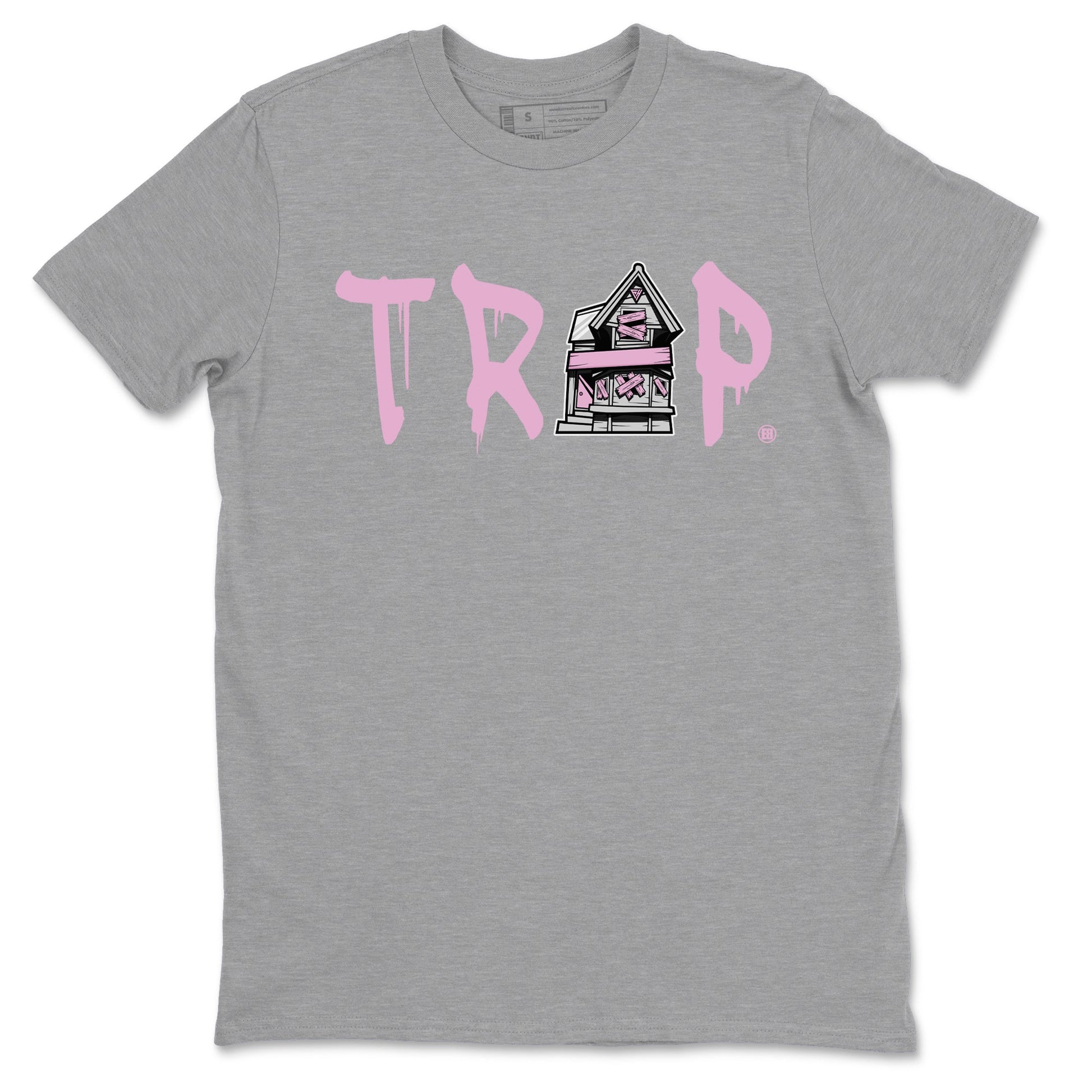 4s Retro Orchid shirts to match jordans Trap House sneaker match tees Air Jordan 4 WMNS Orchid match shoes to clothes SNRT Sneaker Tees unisex cotton Heather Grey 2 shirts