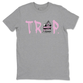 4s Retro Orchid shirts to match jordans Trap House sneaker match tees Air Jordan 4 WMNS Orchid match shoes to clothes SNRT Sneaker Tees unisex cotton Heather Grey 2 shirts