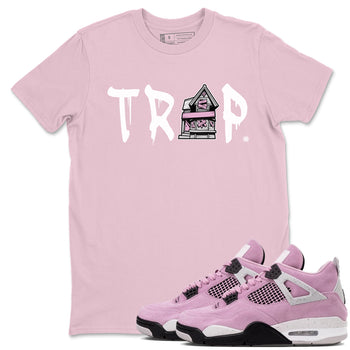 4s Retro Orchid shirts to match jordans Trap House sneaker match tees Air Jordan 4 WMNS Orchid match shoes to clothes SNRT Sneaker Tees unisex cotton Pink 1 shirts