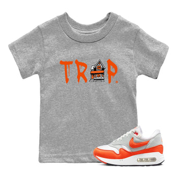 Air Max 1 OG '86 'Summit White and Cosmic Clay shirts to match jordans Trap House sneaker match tees Air Max 1 Cosmic Clay match shoes to clothes SNRT Sneaker Tees Youth Baby Heather Grey 1 tee
