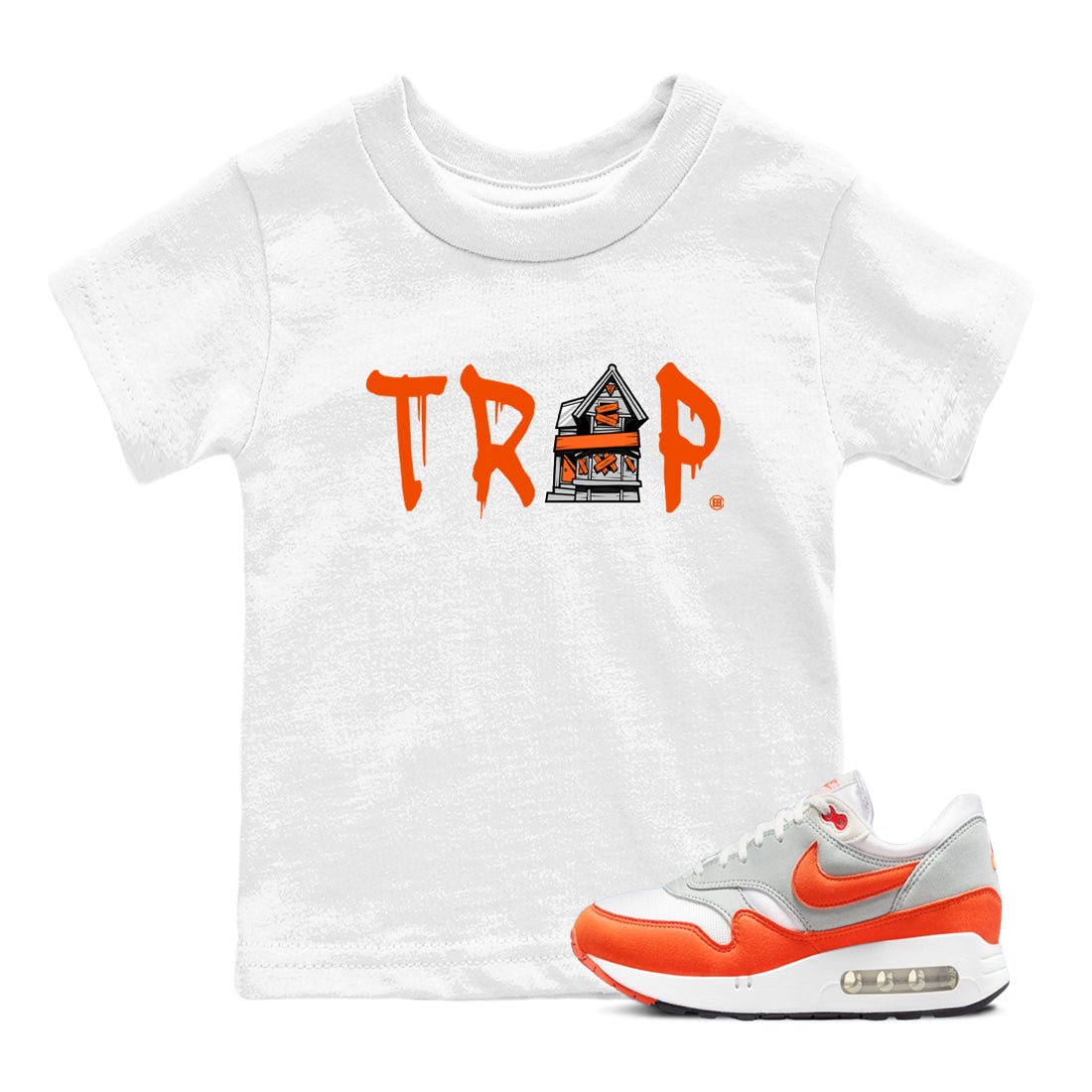 Air Max 1 OG '86 'Summit White and Cosmic Clay shirts to match jordans Trap House sneaker match tees Air Max 1 Cosmic Clay match shoes to clothes SNRT Sneaker Tees Youth Baby White 1 tee