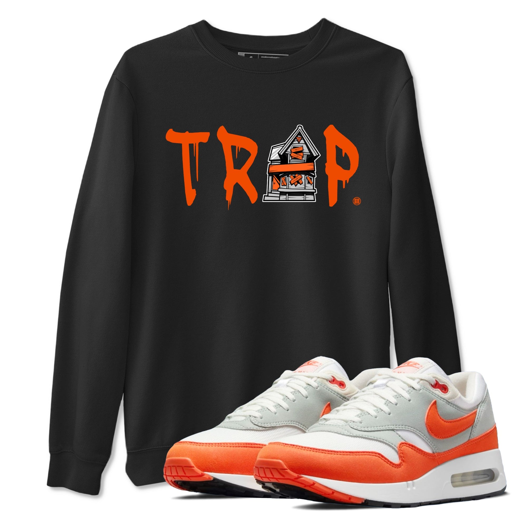 Air Max 1 OG '86 'Summit White and Cosmic Clay shirts to match jordans Trap House sneaker match tees Air Max 1 Cosmic Clay match shoes to clothes SNRT Sneaker Tees unisex cotton Black 1 shirts